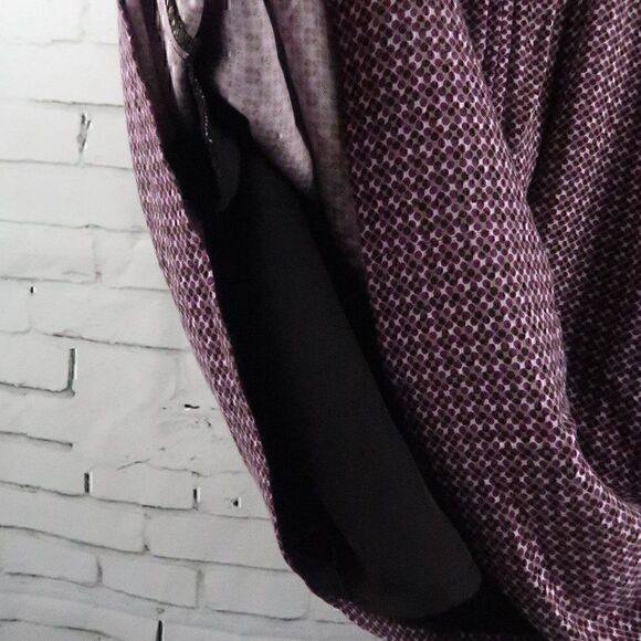 GAP PURPLE POLKA DOT FULL SKATER MIDI SKIRT SIZE 0 - Picture 7 of 7